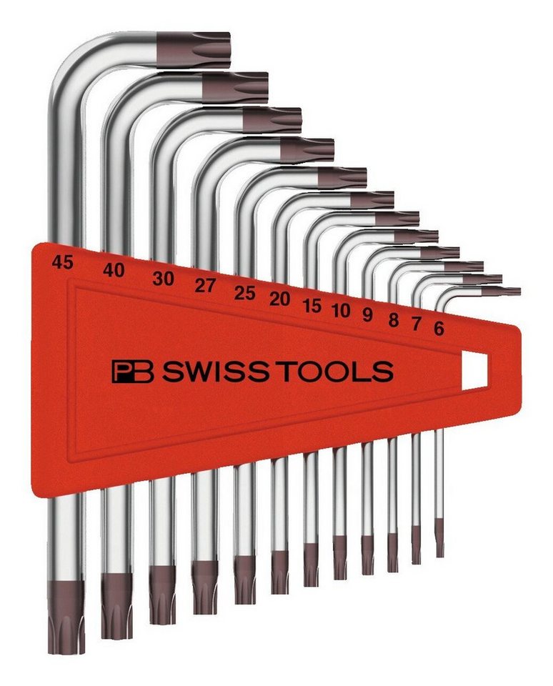 PB Swisstools Schraubendreher, (12 St), Winkelschraubendreher-Satz im Kunststoffhalter 12-teilig T6-T45 von PB Swisstools