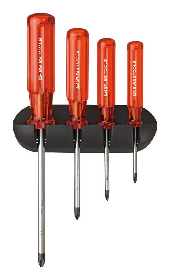 PB Swisstools Schraubendreher, (4 St), Satz PH im Wandhalter Classic von PB Swisstools