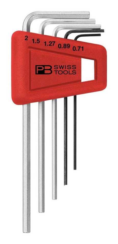 PB Swisstools Schraubendreher, (5 St), Winkelschraubendreher-Satz im Kunststoffhalter 0,71-2 mm von PB Swisstools