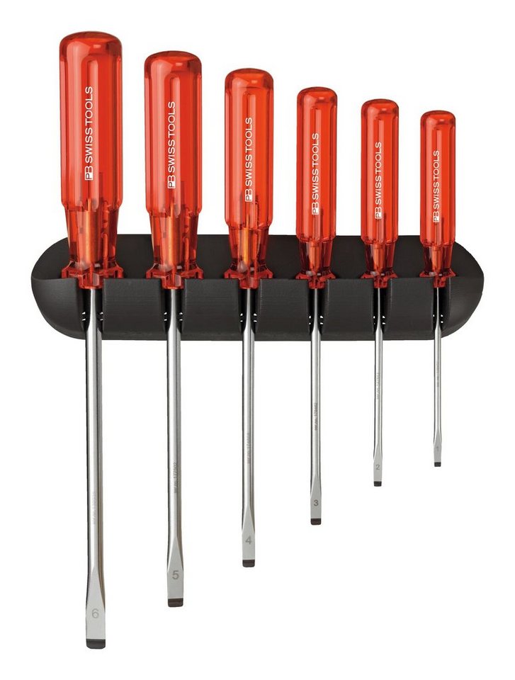 PB Swisstools Schraubendreher, (6 St), Satz Schlitz im Wandhalter Classic von PB Swisstools
