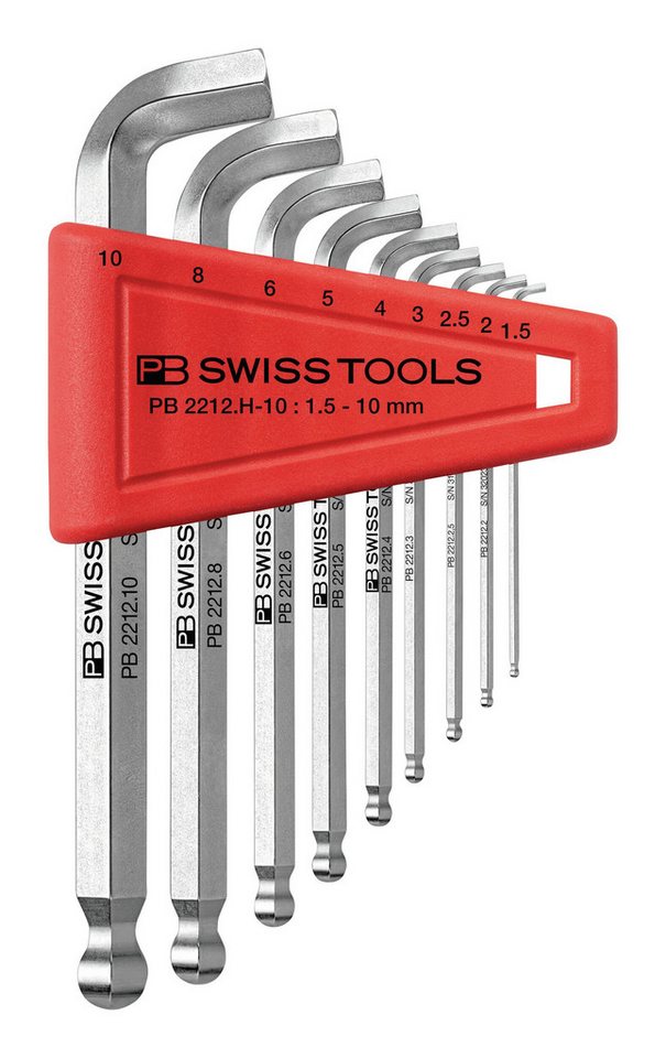 PB Swisstools Schraubendreher, (9 St), Winkelschraubendreher-Satz im Kunststoffhalter 1,5-10 mm von PB Swisstools