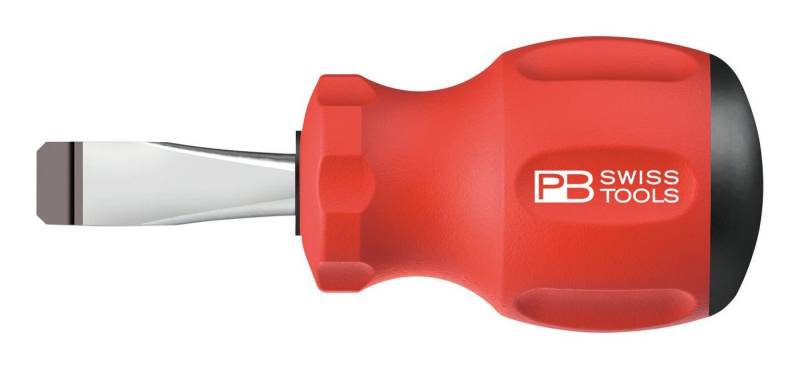 PB Swisstools Schraubendreher, Stubby Schlitz 5,5 x 0,8 x 30 mm SwissGrip von PB Swisstools