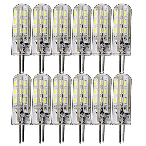 12x G4 1,5-2,0 Watt dimmbar 12V DC oder 12V AC/DC warmweiß 3000K für Dimmer geeignet Stiftsockel 360° Leuchtmittel Lampensockel Spot Halogenersatz Lampe 10W / 20W Halogenersatz (12x 1,5W / 12V DC) von PB-Versand