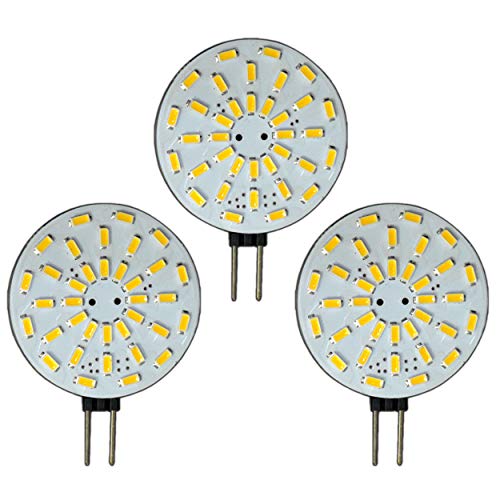 3x Stück - G4 LED dimmbar mit 2 Watt (36x SMDs) 12V AC/DC 120° Grad (rund) Leuchtmittel G4 Lampensockel Spot Halogenersatz Lampe Dimmer von PB-Versand