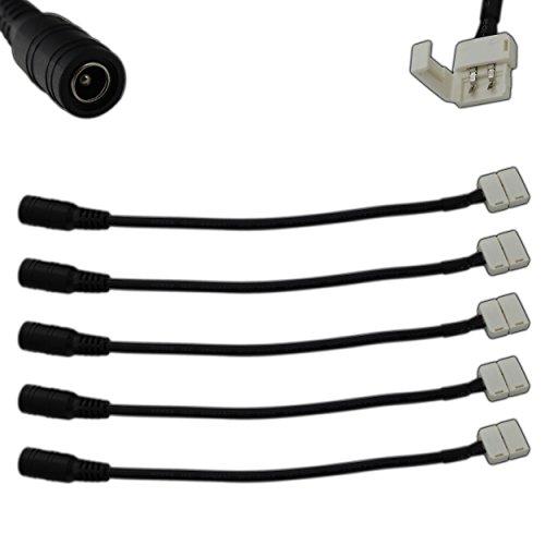 5x Stk. LED Streifen Schnellverbinder Buchse Anschlusskabel Kabel 2-polig Stromanschluss für LED Strips von PB-Versand