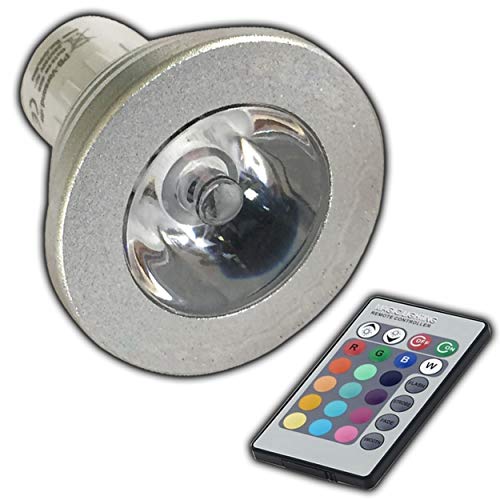 PB-Versand GU10 RGB LED - Farbwechsel Lampe 4 Watt mit Fernbedienung Farblicht Lampe Strahler Glühbirne Birne Leuchtmittel Spot von PB-Versand