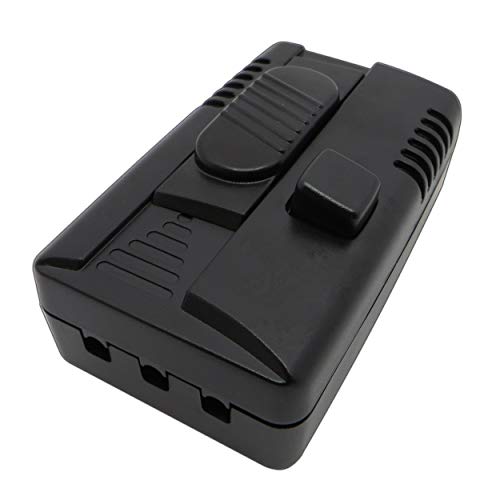 LED Fußdimmer schwarz 100W/300W stufenlos dimmbar für dimmbare LED Leuchtmittel Dimmschalter Schnur-Zwischendimmer Dimmer geräuschlos (Fußdimmer 100W schwarz) von PB-Versand