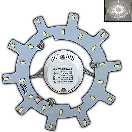 PB-Versand LED Modul 12 Watt tageslichtweiß - Umbau Set für Deckenleuchte Ringlampe Deckenleuchte Rundlampe Röhrenlampe G10q von PB-Versand