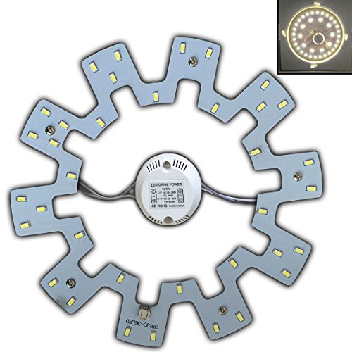 PB-Versand LED Modul 18 Watt warmweiß - Umbau Set für Deckenleuchte Ringlampe Deckenleuchte Rundlampe Röhrenlampe G10q von PB-Versand