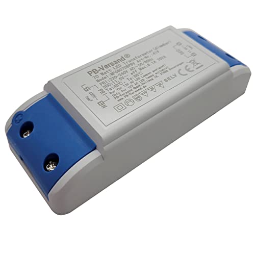 Mini LED Trafo 1-70 Watt 12V~ AC - Transformator - Hochleistungstrafo für G4, GU5.3, MR16, MR11 Spots und mehr von PB-Versand