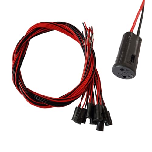 PB-Versand 10x G4 LED & Halogen Fassung 60cm schwarz/Sockel für Niedervolt sowie Hochvolt 12V oder 230V von PB-Versand