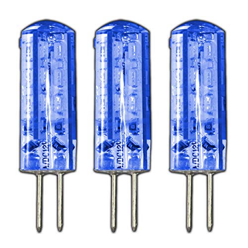 PB-Versand 3x G4 LED 1,5 Watt blau blaulicht dimmbar Leuchtmittel 12V Glühbirne Birne von PB-Versand