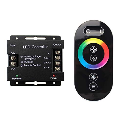 PB-Versand RGB LED Touchdimmer Dimmer 12V - 24V Schalter zum dimmen Touch-Technik Regler Dimmschalter für Streifen Strip Lichtleisten LED-Leisten von PB-Versand