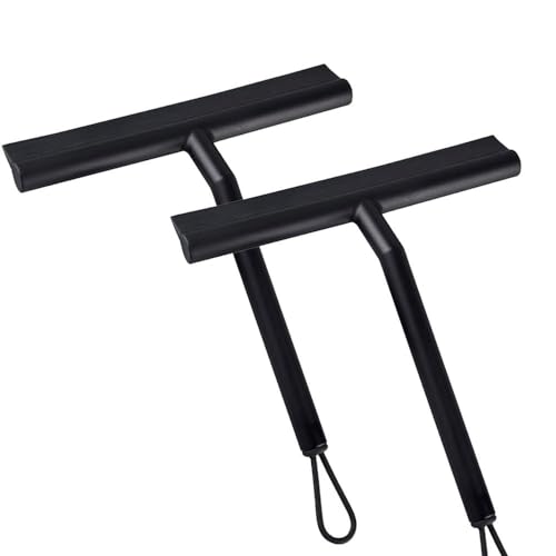 Fensterwischer, Duschabzieher, Schaber, Glasreiniger mit Silikonhalter, 1er oder 2er Pack(2 Pcs) von PBDEIOEOE