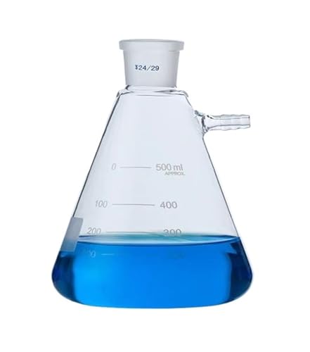 Labor-Kolben, 1 STÜCKE 50 ml bis 2000 ml Glas Vakuum Schleifen Mund Filtration Saugflasche Labor Filterflasche(1000ml caliber24) von PBDEIOEOE
