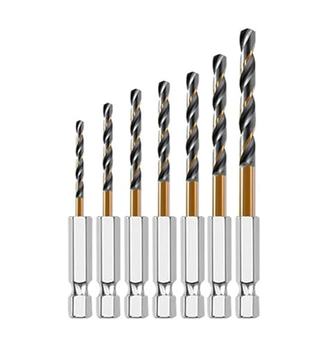 Mauerbohrer 3/7/13 Stück Sechskantschaft-Kobalt-Spiralbohrer(7pcs 1.5 4.0mm) von PBDEIOEOE