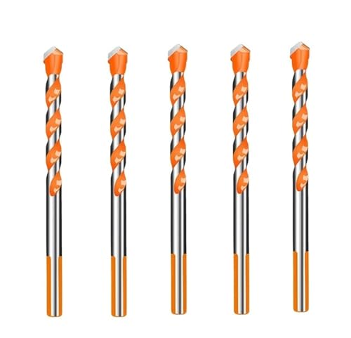Mauerbohrer Packung mit 5 oder 10 Stück 6 mm Hartmetall-Zentrierbohrern(5PCS ORANGE) von PBDEIOEOE