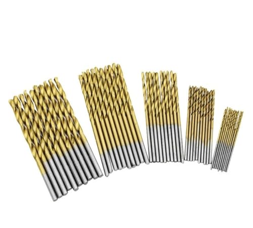 Mauerbohrer Spiralbohrer aus Schnellarbeitsstahl mit Titanbeschichtung, gerader Schaft(50pcs) von PBDEIOEOE