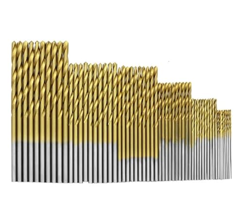 Mauerbohrer Spiralbohrer aus Schnellarbeitsstahl mit Titanbeschichtung, gerader Schaft(60pcs) von PBDEIOEOE