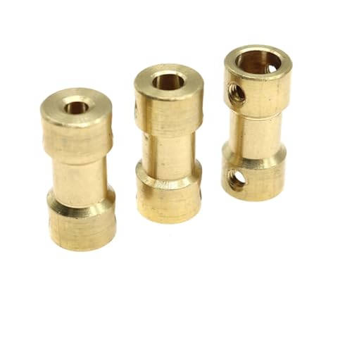 Messing-Wellenkupplung, 5 Stück Messing Wellenkupplung 20x9mm for 2-6mm Wellen Packung mit 5(2mm to 2.3mm) von PBDEIOEOE