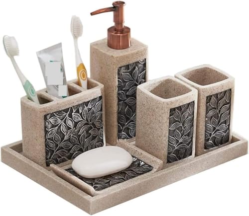 PBDEIOEOE Badezimmer-Accessoires-Set, Kreatives Bad-Ornament-Set im europäischen Stil for Einweihungsgeschenk-Wohnung von PBDEIOEOE