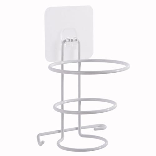 PBDEIOEOE Haartrocknerhalter, Haartrocknerhalter zur Wandmontage im Badezimmer, Mehrfarbig(White) von PBDEIOEOE
