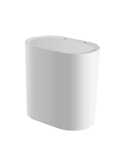 PBDEIOEOE Papierkorb, Schlafzimmer-Papierkorb, 1 STÜCKE Aufbewahrungseimer for die Organisation Ihres Home Offices Presse öffnen Recyclingbehälter(White) von PBDEIOEOE