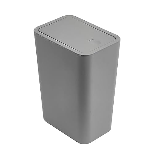 PBDEIOEOE Papierkorb, Schlafzimmer-Papierkorb, Erschwinglicher Grüne Wahl for Papierkörbe Mülleimer 1 Stück Quadratischer(Light Gray,S) von PBDEIOEOE