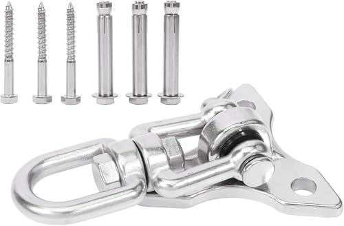 PBDEIOEOE Schaukelhaken, Hängemattenhaken, 1set Metall 360 ° Drehen Schaukel Swivel Haken for Veranda Terrasse Spielplatz Silber 9 * 6,5 cm PBDEIOEOE Schaukelhaken, Hängemattenhaken, 1set Metall 360 ° Drehen Schaukel Swivel Haken for Veranda Terrasse Spielplatz Silber 9 * 6,5 cm von PBDEIOEOE