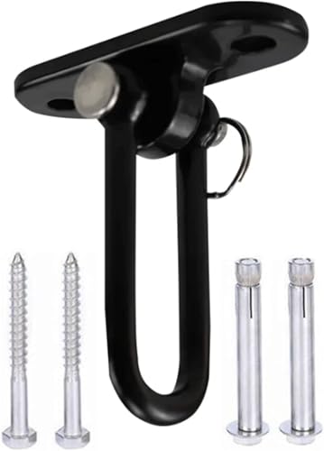 PBDEIOEOE Schaukelhaken, Hängemattenhaken, 1set Schwarz Schaukel Haken Last Lager Swivel Feste Platte Trapez Hängen Hardware & Zubehör von PBDEIOEOE