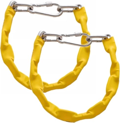 PBDEIOEOE Schaukelhaken, Hängemattenhaken, Schaukelhaken 2er Set Legierung Zubehör Strahl Kettenschlinge Verbindung Gürtelhaken Schraube Fixierte Verlängerung(30 cm) von PBDEIOEOE