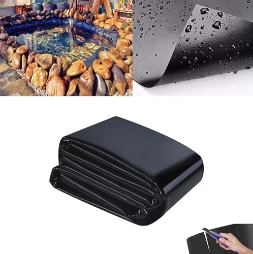 PBDEIOEOE Teichfolie, Gartenteiche Vorgeformte Teichfolien, HDPE-Teichfolie, Verschiedene Größen for Fischteiche, Wassergärten(9X16.5m) von PBDEIOEOE