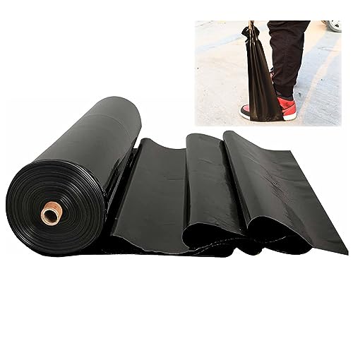 PBDEIOEOE Teichfolie, Gartenteiche Vorgeformte Teichfolien, HDPE-Teichfolie 0.12mm Schwarze mehrfache Größen for Fischteich(2x11m(6.6x36ft)) von PBDEIOEOE