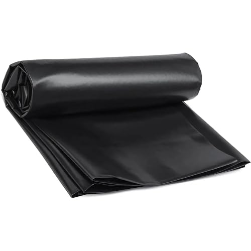 PBDEIOEOE Teichfolie, Gartenteiche Vorgeformte Teichfolien, HDPE Teichfolie Garten Pool und Bachbrunnen Membran Schwarz Mehrere Größen(8M x 12M) von PBDEIOEOE