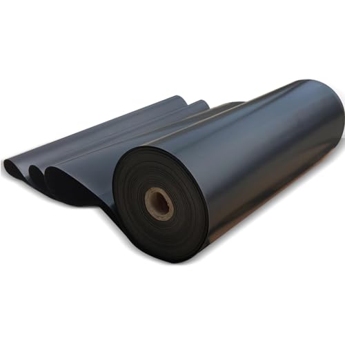PBDEIOEOE Teichfolie, Gartenteiche Vorgeformte Teichfolien, HDPE Teichfolie Schwarz Mehrere Größen for Garten Fischteiche Wasserfall(5M x 6M) von PBDEIOEOE