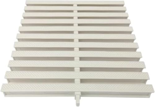 PBDEIOEOE Überlauf-Entwässerungsrost, PVC-Pool-Entwässerungsgitter, 1–20 Stück, mehrere Größen, Weiß(White 11.8in,6pcs) von PBDEIOEOE