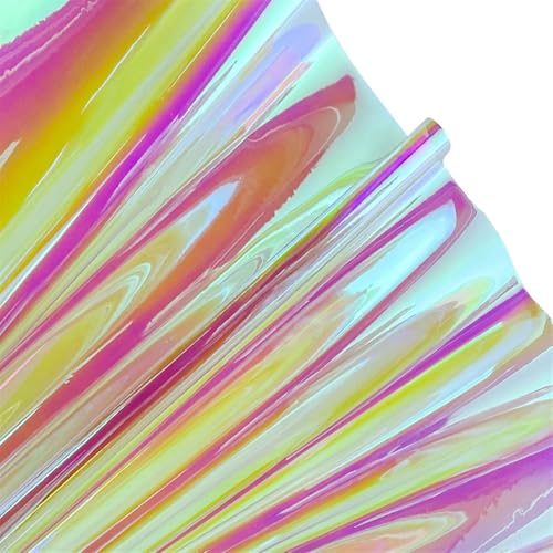Transparentes PVC-Vinylgewebe, Elly Roll, PVC-Vinylgewebeblatt 0,4 mm 30 x 135 cm Mehrfarben for DIY-Handwerk(Color 10) von PBDEIOEOE