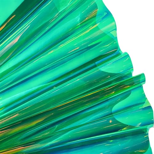 Transparentes PVC-Vinylgewebe, Elly Roll, PVC-Vinylgewebeblatt 0,4 mm 30 x 135 cm Mehrfarben for DIY-Handwerk(Color 2) von PBDEIOEOE