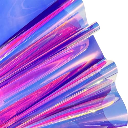 Transparentes PVC-Vinylgewebe, Elly Roll, PVC-Vinylgewebeblatt 0,4 mm 30 x 135 cm Mehrfarben for DIY-Handwerk(Color 5) von PBDEIOEOE