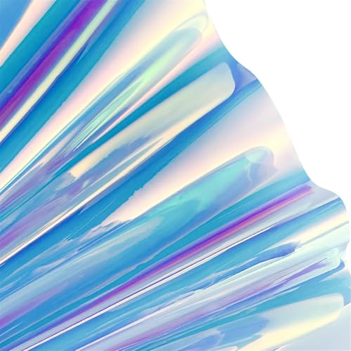Transparentes PVC-Vinylgewebe, Elly Roll, PVC-Vinylgewebeblatt 0,4 mm 30 x 135 cm Mehrfarben for DIY-Handwerk(Color 8) von PBDEIOEOE