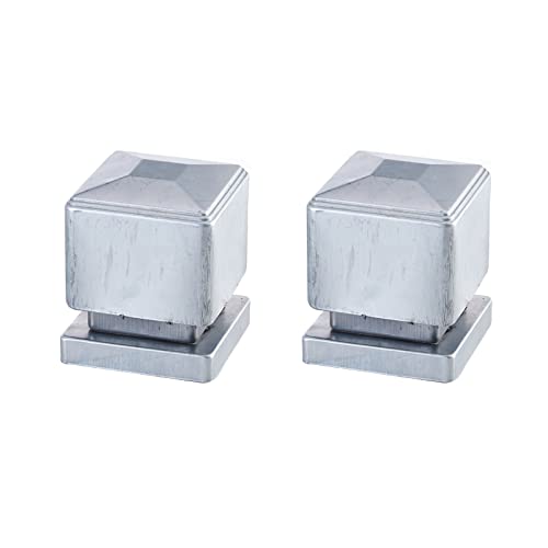 Zaunaufsatz, 2Pcs Metall Zaun Post Kappen Abdichtung Abdeckung for Home Garten Hof Mehrere Größen von PBDEIOEOE