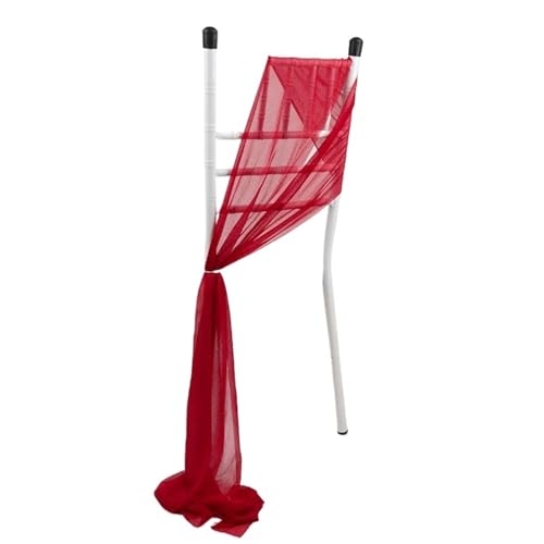 10PCS Chiffon Stuhl Schärpen Hochzeit Drapieren Decor 20x275cm for Gang Dekorationen Party Bankett Event(6,30pcs20x275cm) von PBHGMGEBLV