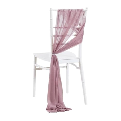 20 stücke 20x275cm Stuhl Schärpen Gang Hochzeit Rückseite Dekorationen Stoff Dusche Party Kirche Vorhänge(Dark pink,30pcs20*275) von PBHGMGEBLV