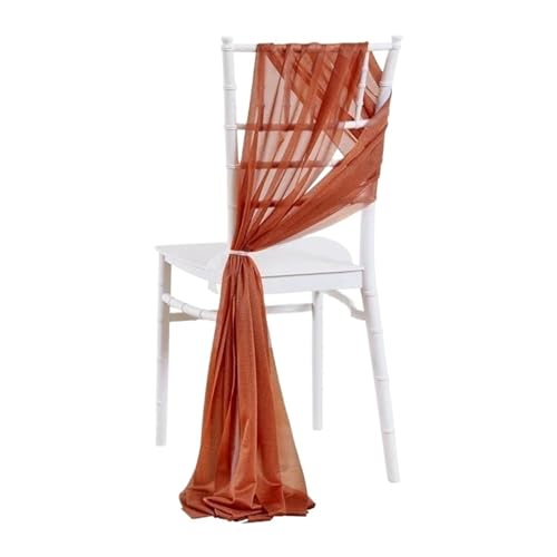 20 stücke 20x275cm Stuhl Schärpen Gang Hochzeit Rückseite Dekorationen Stoff Dusche Party Kirche Vorhänge(Orange,40pcs20*275cm) von PBHGMGEBLV