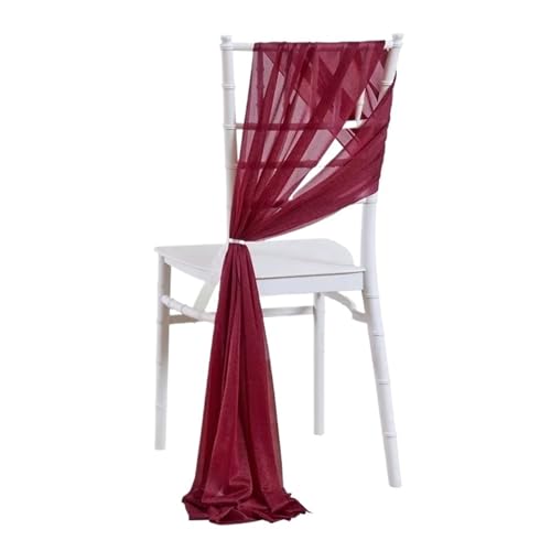 20 stücke 20x275cm Stuhl Schärpen Gang Hochzeit Rückseite Dekorationen Stoff Dusche Party Kirche Vorhänge(Red,50pcs20*275cm) von PBHGMGEBLV