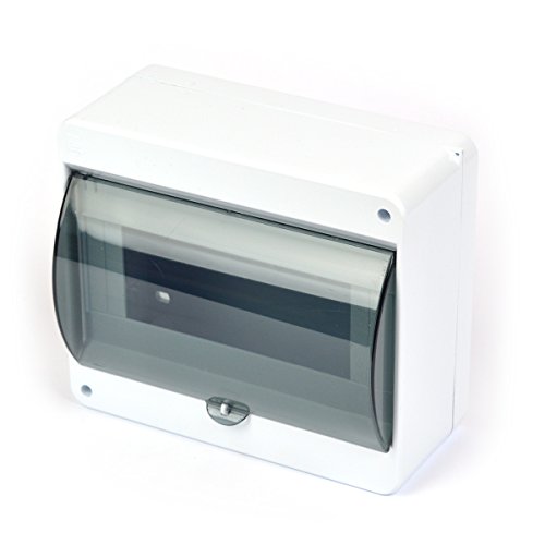 Aufputz Verteilerkasten IP40 mit Rauchglas / 1 reihig - 8 Module von PBL