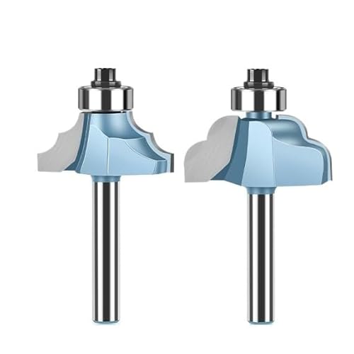 1/2 stücke 8mm 1/4in Schaft Form Bit Mit Lager Hartmetall Router Tür Handlauf Linie Zapfen Cutter Holzbearbeitung Werkzeuge(31mm) von PBNANHGZZ