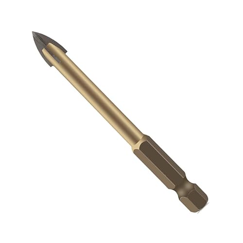 1 STÜCKE Multifunktions Kreuzklinge Glaskeramikbohrer 3mm-12mm Hartmetall Speerspitze Fliesen Marmor Spiegel Werkzeuge(Brown/2pcs,12mm) von PBNANHGZZ