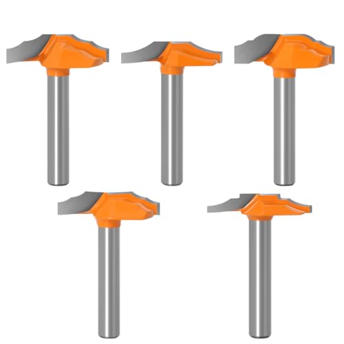 1 stück 1/4 "6mm Schaft Holzbearbeitung Türrahmen Spitze Messer Gravur Profilierte Schrank Importiert Fräser(5PCS 6mm shank) von PBNANHGZZ