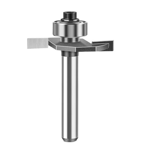 1 stück 6mm 12mm Schaft Ball T-schneider Holzbearbeitung Fräsen Router Bit Stoßen Cutter 2-in-1 Crabapple Winkel(12X3.96mm) von PBNANHGZZ